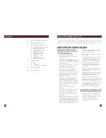 Preview for 2 page of Breville BRC550 Instruction Booklet