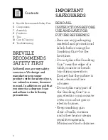 Preview for 2 page of Breville BSM600 Instruction Book