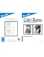 Breville Cafe Roma ESP6 Instructions For Use Manual предпросмотр