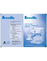 Предварительный просмотр 1 страницы Breville Cafe Venezia BES250 Instructions Manual