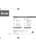 Preview for 1 page of Breville CITRUS PRESS Manual