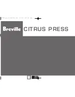 Preview for 2 page of Breville CITRUS PRESS Manual