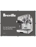 Breville Die-Cast BES830XL User Manual предпросмотр