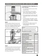 Preview for 17 page of Breville Dual Disc Juice Processor BJE820XL Instruction Booklet