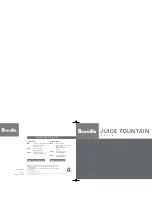 Preview for 1 page of Breville ELITE JUICE FOUNTAIN ELITE Manual
