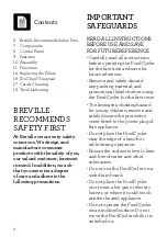 Preview for 2 page of Breville FoodCycler LWR550 Instruction Book