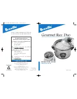 Breville Gourmet Rice Duo RC19XL Instructions For Use And Recipe Book preview