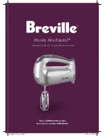 Breville HANDY MIX DIGITAL BHM500XL Instruction Book preview