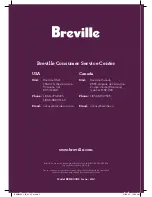 Breville Handy Stand Mixer BEM600XL Instruction Booklet preview