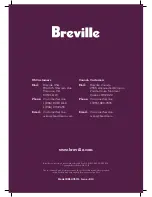 Preview for 72 page of Breville Hemisphere BBL605XL Instruction Book