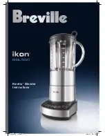 Предварительный просмотр 1 страницы Breville ikon Kinetix BBL550 Instructions Manual