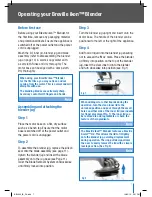Предварительный просмотр 7 страницы Breville ikon Kinetix BBL550 Instructions Manual