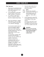 Preview for 6 page of Breville IR70 Instructions For Use Manual