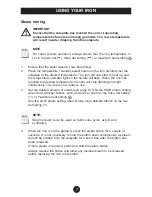 Preview for 7 page of Breville IR70 Instructions For Use Manual