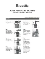 Breville Juice Fountain Classic Quick Start Manual preview