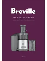 Предварительный просмотр 2 страницы Breville JUICE FOUNTAINTM PLUS JE98XL Instruction Booklet