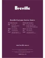 Breville Kinetix Aero BBL420 Instruction Booklet предпросмотр