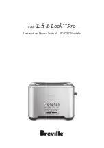 Предварительный просмотр 1 страницы Breville Lift & Look BTA720 Instruction Book