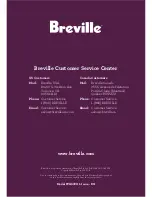 Breville 'Lift & Look' Touch BTA630XL Instruction Book preview