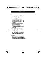 Предварительный просмотр 7 страницы Breville Lightning PT33 Instructions For Use Manual