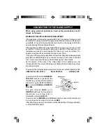 Предварительный просмотр 9 страницы Breville Lightning PT33 Instructions For Use Manual