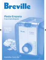 Breville Pasta Emporia BPM500 Instructions And Recipes Manual предпросмотр
