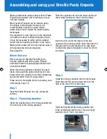 Preview for 8 page of Breville Pasta Emporia BPM500 Instructions And Recipes Manual