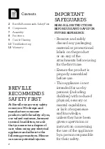 Preview for 2 page of Breville Puck Sucker BEA503 Instruction Book