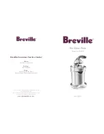 Предварительный просмотр 1 страницы Breville RM-800CPXL Instruction Booklet