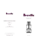 Предварительный просмотр 1 страницы Breville RM-BFP800XL Instruction Book