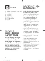 Preview for 2 page of Breville Sear & Press BGR700 Instruction Book