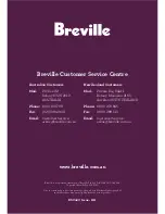 Breville Smart Temp BSC420 Instruction Booklet preview