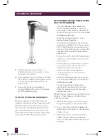 Предварительный просмотр 10 страницы Breville the Control Grip BSB510XL Instruction Book