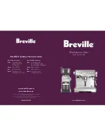 Breville The Dynamic Duo BEP920 Instruction Booklet предпросмотр