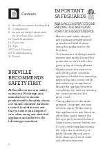 Preview for 2 page of Breville the Fast Slow Cooker BPR650 Instruction Book