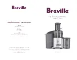 Breville the Juice Fountain Plus RM-JE98XL Instruction Booklet preview