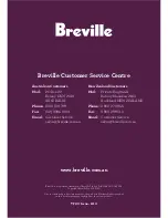 Breville the Skillet TF20 Instruction Booklet preview