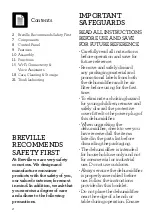 Preview for 2 page of Breville the Smart Dry LAD708 Instruction Book