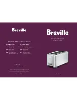 Предварительный просмотр 1 страницы Breville the Smart Toast BTA830 Instruction Booklet