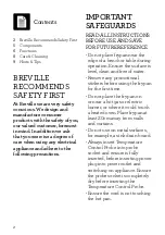 Preview for 2 page of Breville Thermal Pro BEF560 Instruction Book