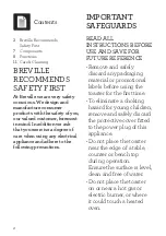 Preview for 2 page of Breville Toast Select Luxe Instruction Book