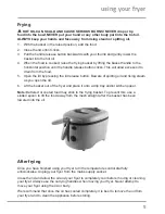 Предварительный просмотр 9 страницы Breville vdf054 User Manual