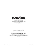 Preview for 24 page of Breville vtp141 User Manual