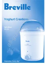 Breville Yoghurt Creations BYG100 Instructions Manual preview