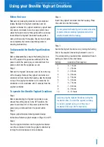 Preview for 7 page of Breville Yoghurt Creations BYG100 Instructions Manual