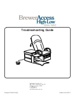 Preview for 1 page of brewer access high-low Troubleshooting Manual