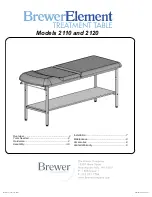 Preview for 1 page of brewer BrewerElement Manual