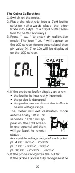 Предварительный просмотр 8 страницы BREWFERM COBRA pH pen Manual