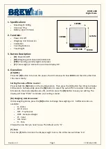 BrewRatio BRWC-608 User Manual preview