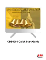 Preview for 1 page of BRG Precision Products CBS6000 Quick Start Manual